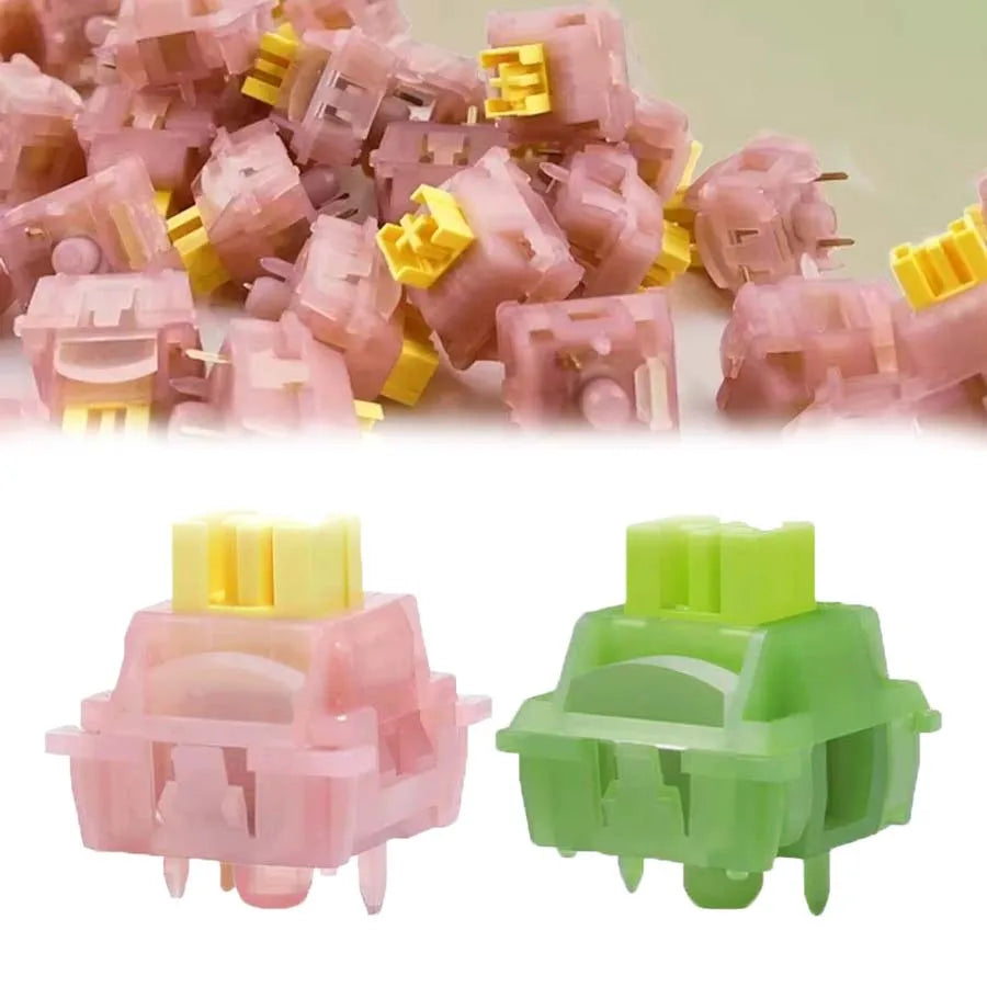 Outemu Silent Peach/Lemon V3 Switches Lubed Update V3 Switch Mechanical Keyboard Linear Tactile 5Pin Hot swap DIY Silent Switch