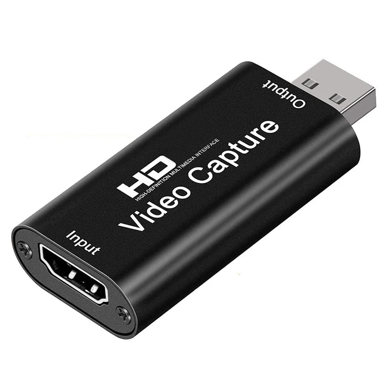 Metal 4K HDMI-compatible to USB Video Capture Card 1080P USB 2.0 Game Grabber Box For PS4 DVD Camera PC Recording Live Streaming
