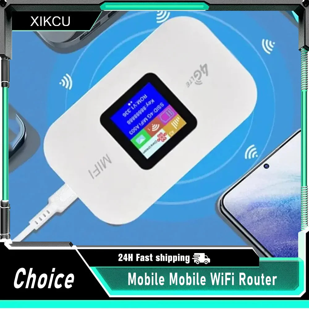 4G Lte Router Wireless Wifi Portable Modem Mini Outdoor Hotspot Pocket Mifi 150mbps Sim Card Slot Repeater 3000mah