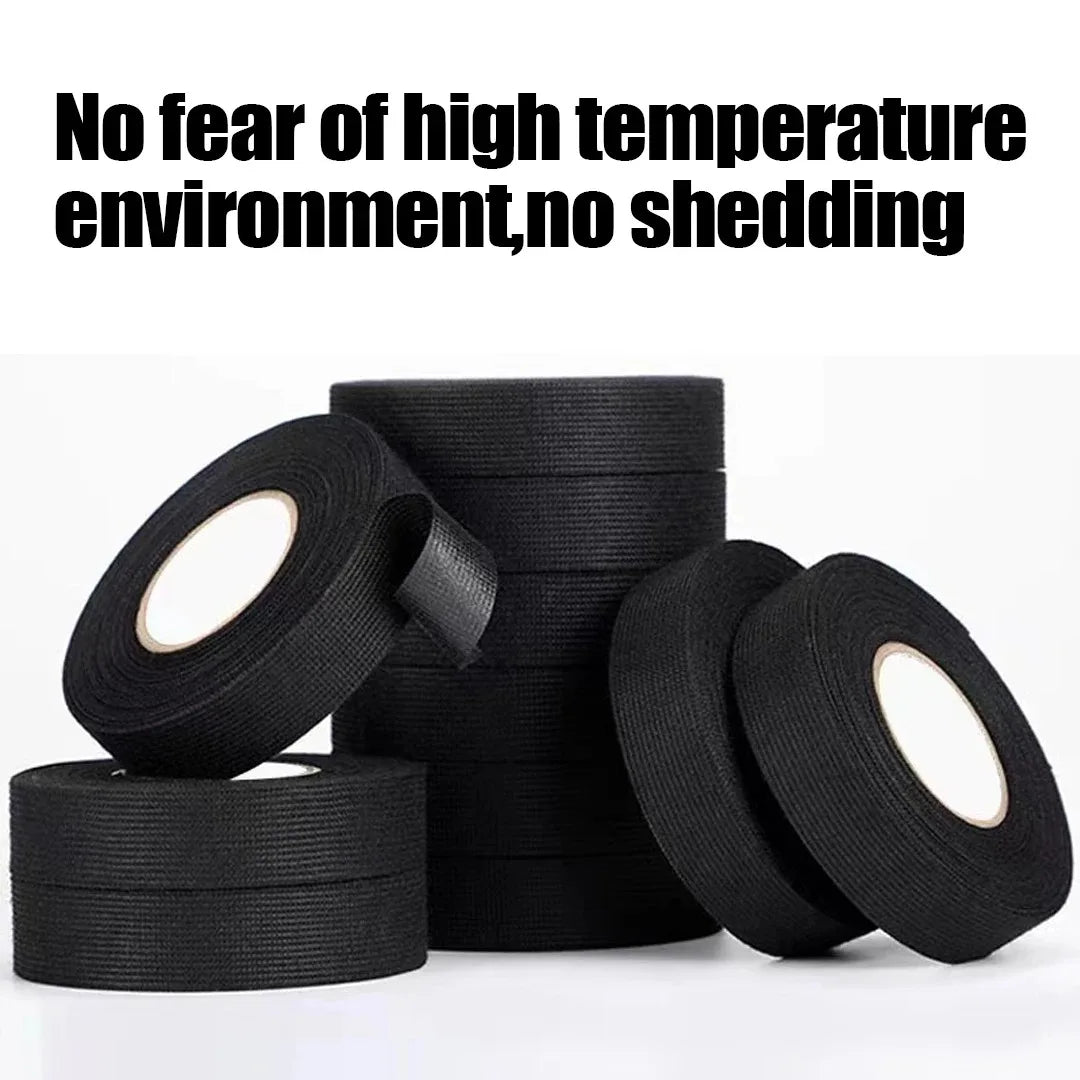Electrical Insulating Tape Heat Resistant Harness Tape 9/15/50MM Car Cable Harness Wiring Loom Protection Waterproof Tape
