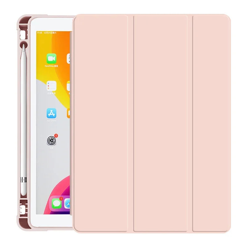 Pencil Slot Funda Case iPad 10th Generation iPad Air11 2025 2024 M3 M2 iPad Pro11 M4 iPad Air4 5 10.9 A16 7 8 9th 10.2 10.5 9.7
