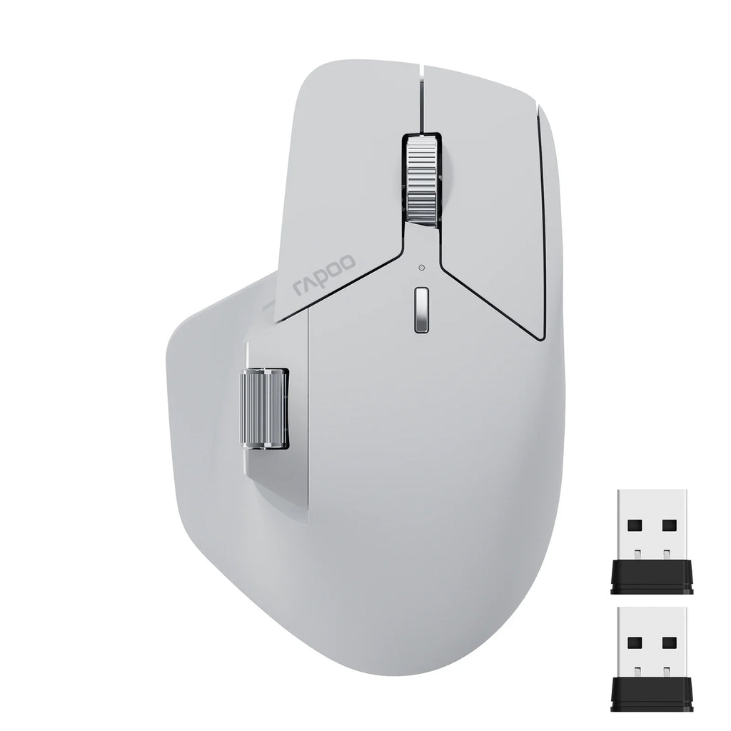 Rapoo MT760L/MT760M Multi-mode Rechargeable Wireless Mouse Ergonomic 4000 DPI Support Up to 4 Devices Bluetooth Mouse