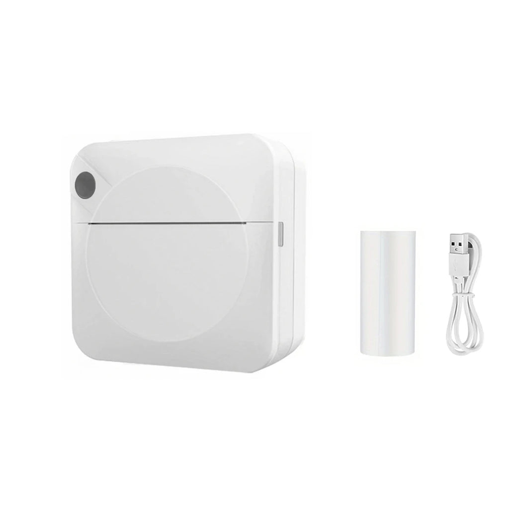 Mini Printer Thermal Adhesive Labels Printer Sticker Bluetooth Mini Pocket Label Notes Printer for Home and Office Android IOS