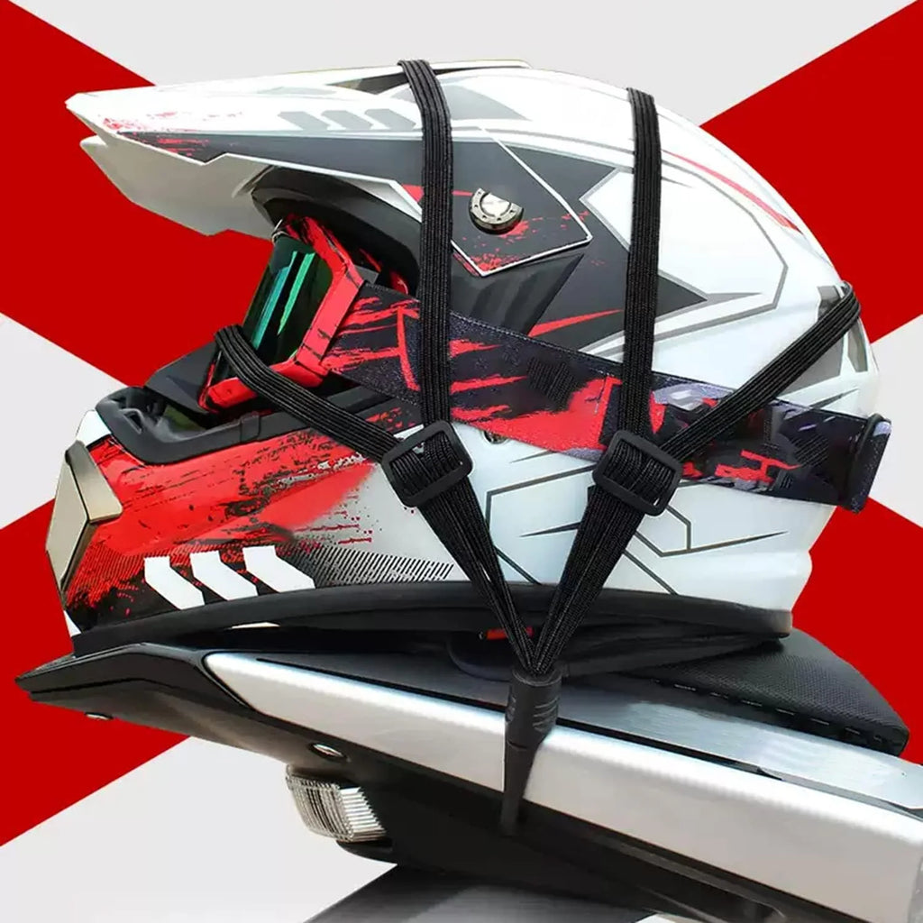 SEAMETAL 60/90CM Motorcycle Helmet Straps Hook Luggage Retractable Elastic Rope Fixed Strap Motos Helmet Luggage Net Accessories