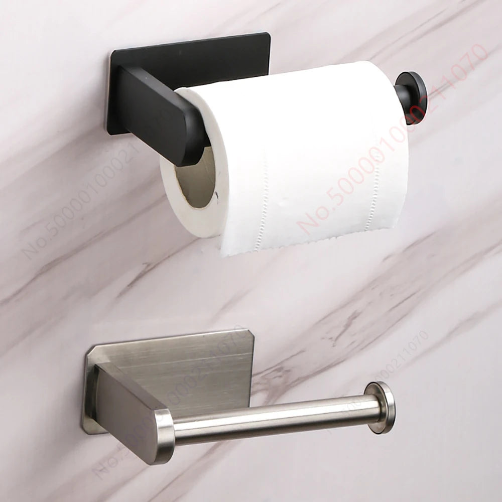 1~2PCS Toilet Paper Rack Bathroom Paper Towel Holder Adhesive Absorbent Paper Dispenser WC Kitchen Hardware Storage Accessories