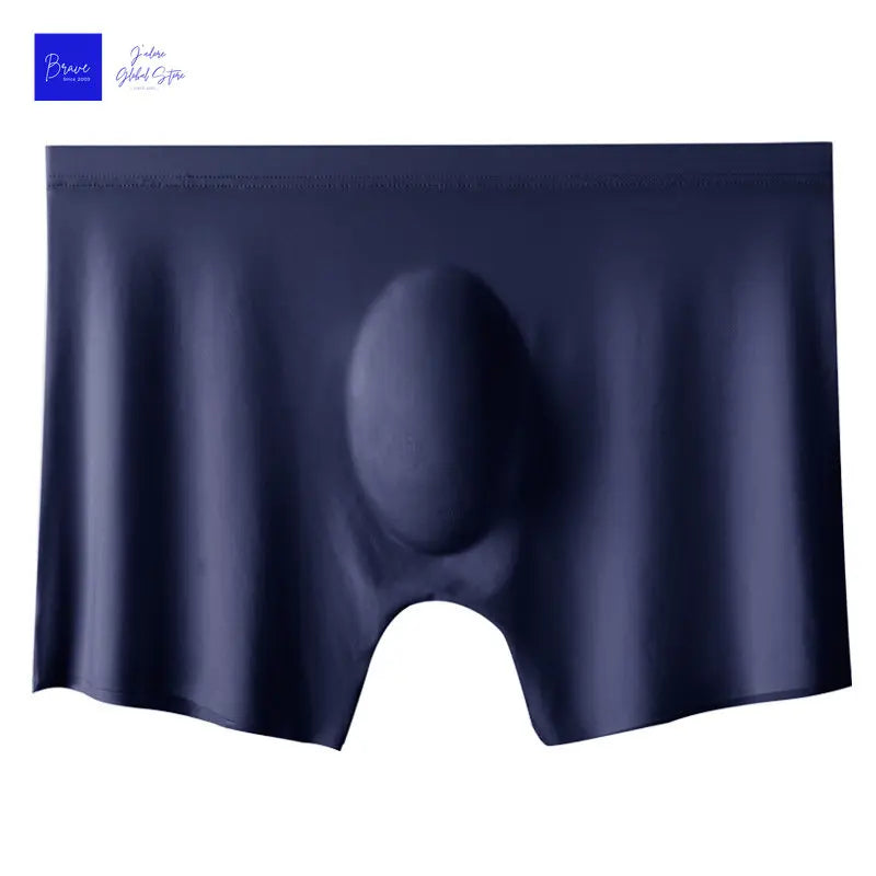1pc Mens Boxers Shorts Ice Silk Men Panties Seamless Sexy Underwear Man Underpants Panties Male Antibacterial Breathable Briefs