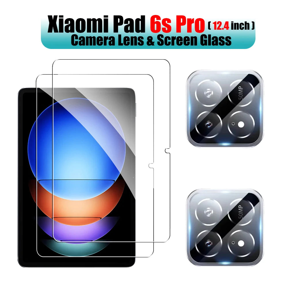 2pcs For Xiaomi Pad 7 Pro 11.2 6 6s Pro 12.4 Screen Protector Tempered Glass For Mi Pad 7 Pro 6 6s Protective Film Accessories