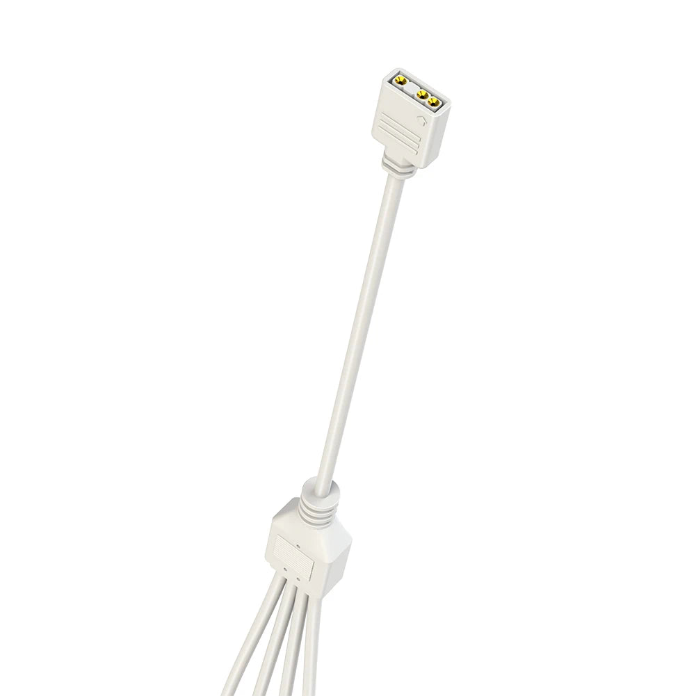 ARGB Chassis Fan Splitter 5V 3PIN Connector 1 To 2/3/4 Motherboard Extension Cable Synchronization 30cm for PC Light Strip Fans