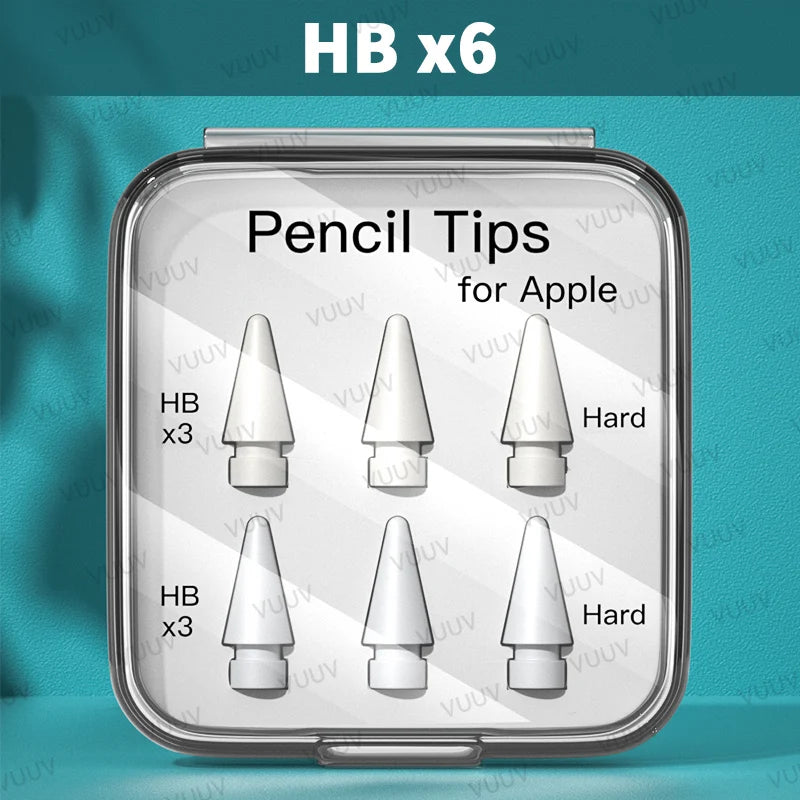 Double Layer Tip For Apple Pencil Pen Nib For Apple Pencil 1st 2nd Generation 2B HB 2.0 3.0 Soft Hard iPad Pencil Accessories