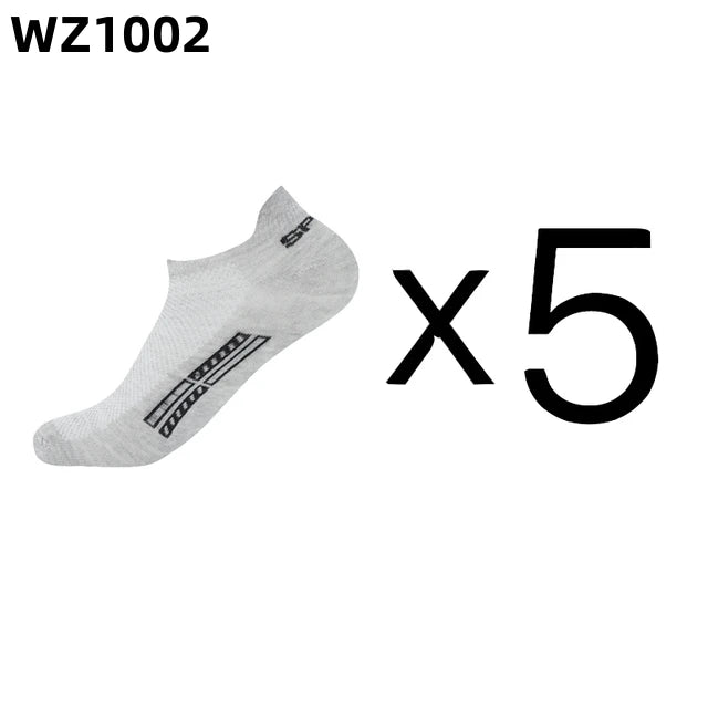 5Pairs High Quality Men Ankle Socks Breathable Cotton Sports Socks Mesh Casual Athletic Summer Thin Cut Short Sokken Size 38-45