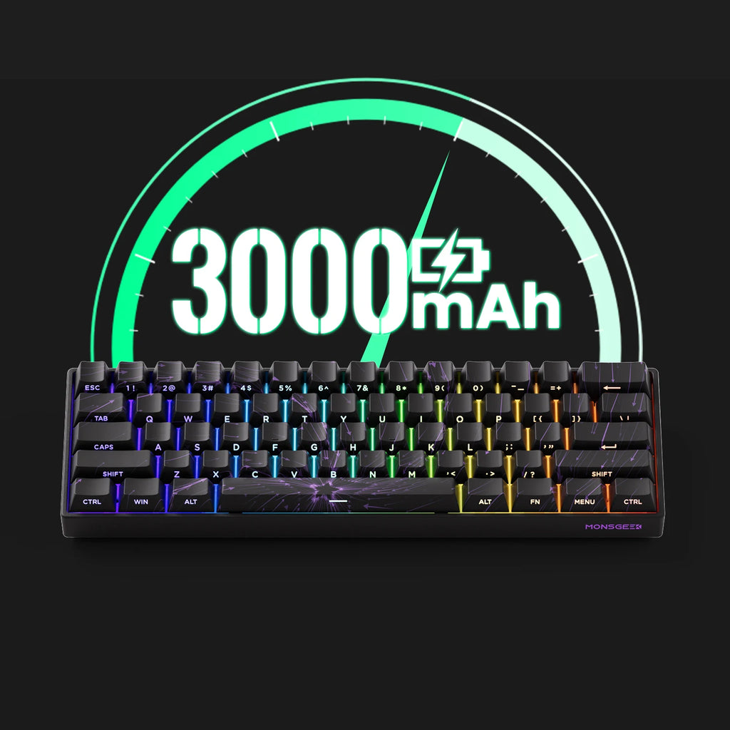 MONSGEEK FUN60 PRO&MAX HE Machanical Keyboard Magnetic Switch 60% Wireless Gaming Keyboard Rapid Trigger 8K ARGB Custom Keyboard