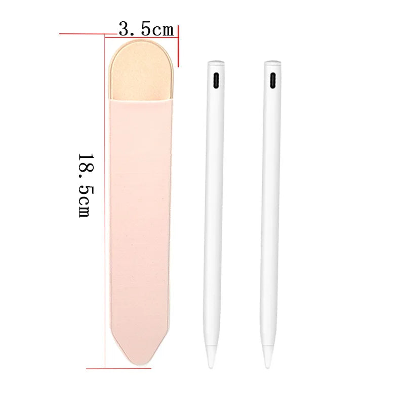 4-1pack Universal Sticky Stylus Holder for Apple IPad IPencil 2 1 Self Adhesive Sleeve Attached Pouch Bag Sleeve Pencil Holder