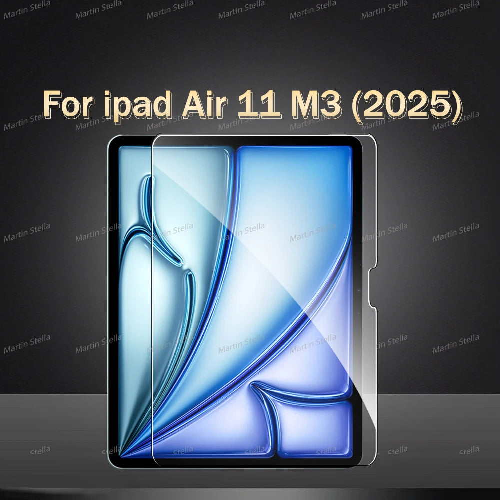 2Pcs Tempered Glass Screen Protector For iPad Pro 2024 Air M2 11 inch Pro 11 12.9 Air4 5 2022 2021 2018 HD 6th Scratch resistant