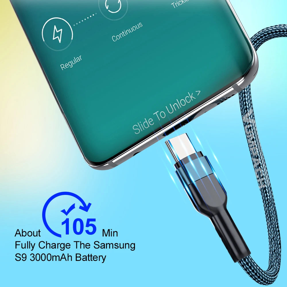 Fast usb c cable c type c cable Fast Charging Data Cord Charger For Samsung s21 xiaomi Vivio Iphone 16 15 Huawei Charging Cable