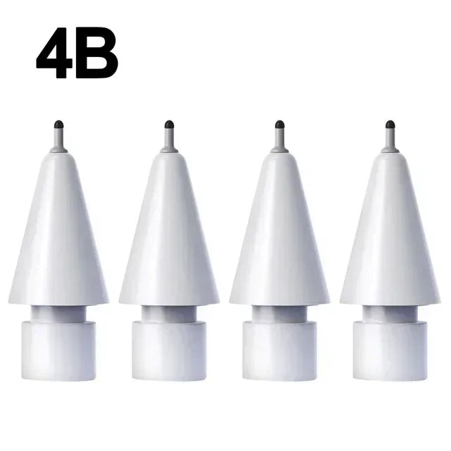 4X Replaceable Pencil Tips for Apple Pencil 1 2 Gen Soft Silicone Protective Cap Touch Screen Stylus Pen Nibs for IPencil 1 2