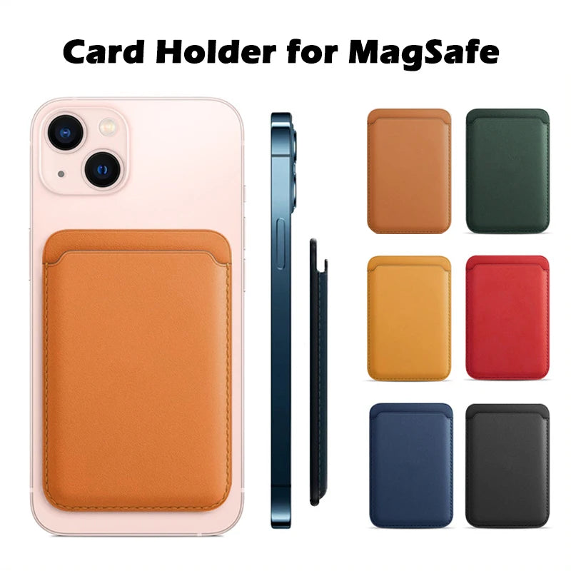 Leather Wallet Case For iPhone 15 Pro Max Magsafe Wallet Leather Compatible For iPhone 14 13 12 Card Holder with MagSafe Magnet