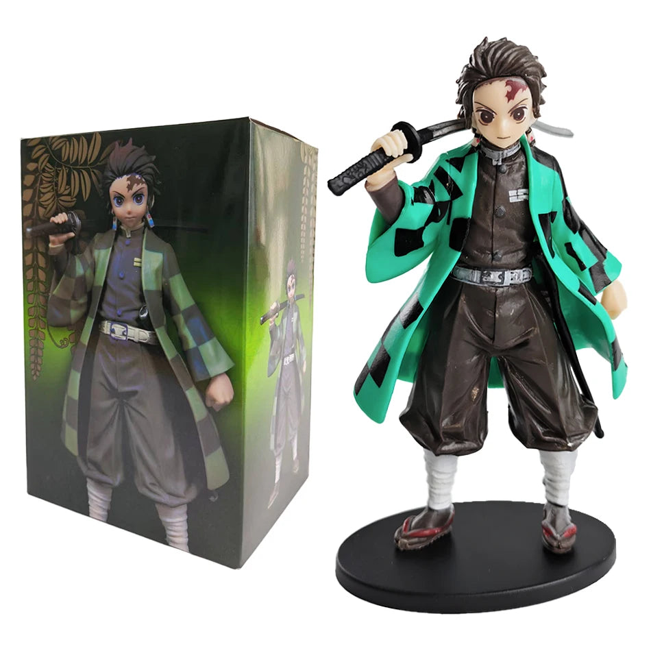 Hot Anime Demon Slayer Kimetsu no Yaiba Figure Kamado Tanjirou Action Figure Agatsuma Zenitsu Nezuko Warrior PVC Model Toys