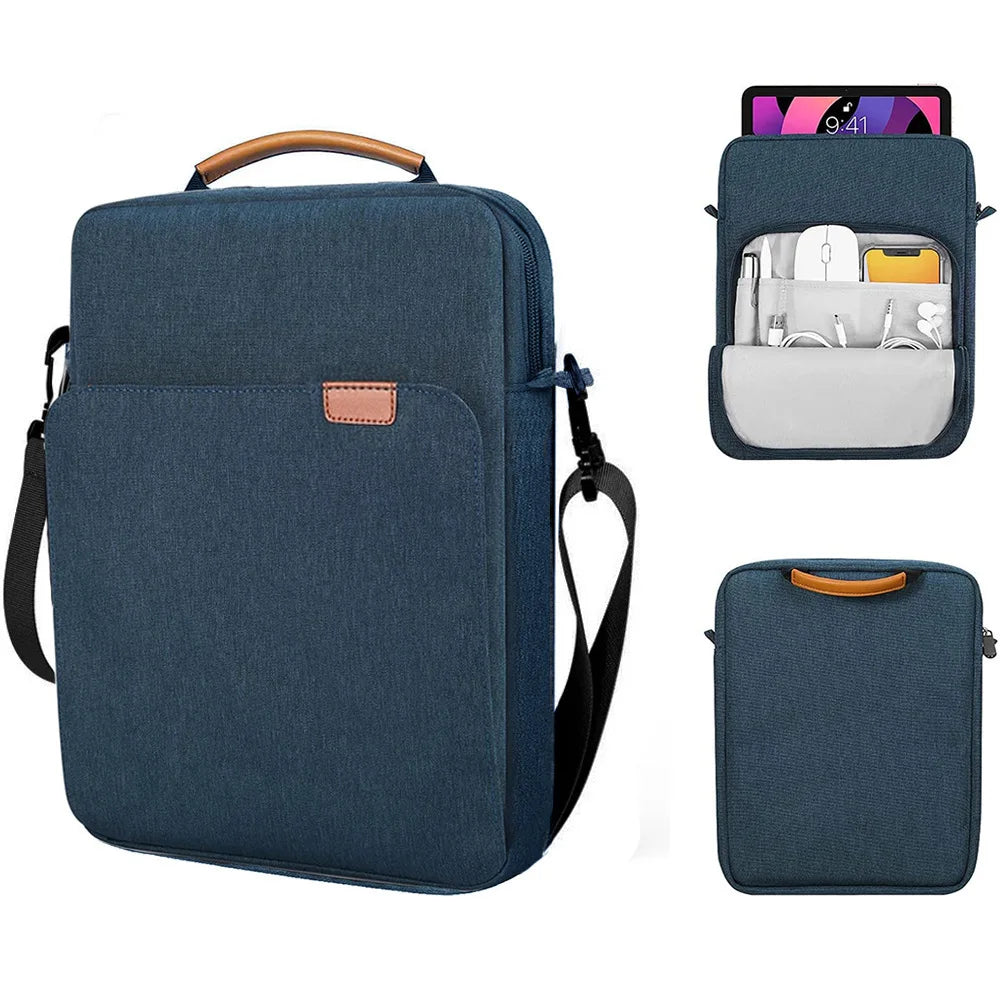 Tablet Shoulder Sleeve Bag For iPad air pro 12.9in iPad Air 10.9in  Galaxy Tab A 10 Laptop Pouch Handbag Birefcase
