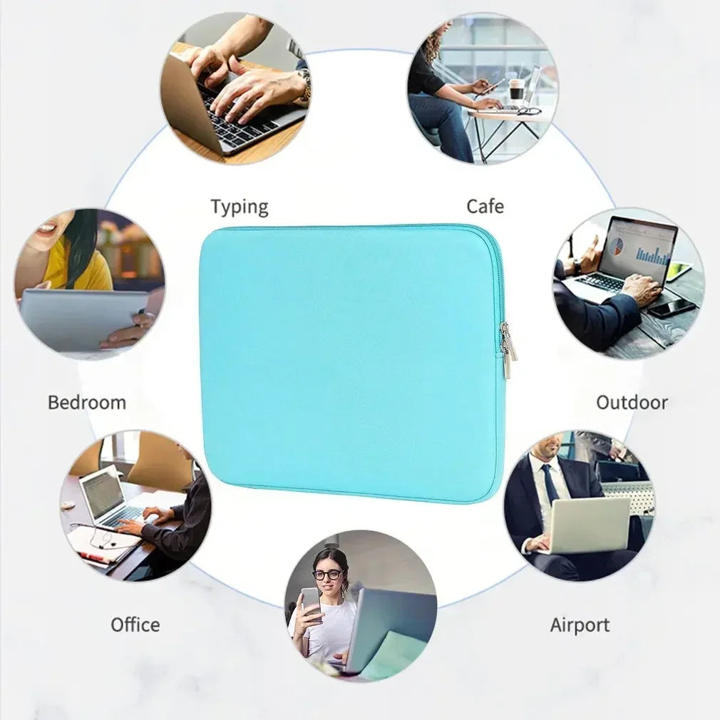 11-15.6 Inch Laptop Case Soft Bag Laptop Bag Office Travel Business For Macbook Air Pro For Xiaomi Lenovo Hp Dell Computer Case