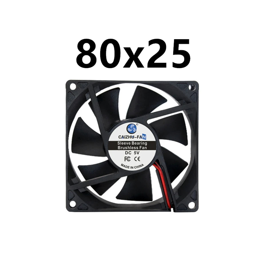 40MM 50MM 60MM 70MM 80MM 90MM 120MM Cooling Fan Brushless Motor Case Fan Quiet Fan With USB Cable