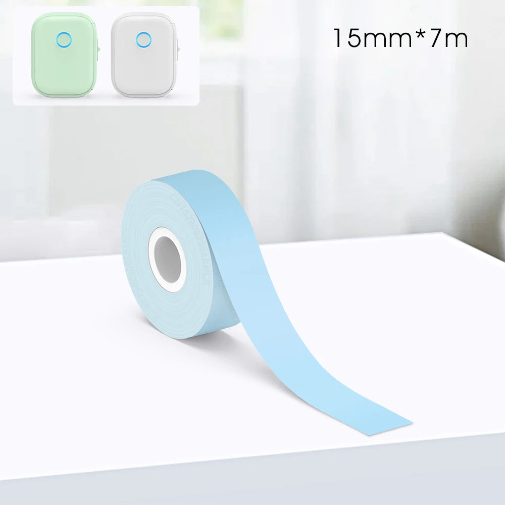 Portable Mini Printer Marklife P12 Thermal Printer Adhesive Sticker Labeling Machine P12 Label Maker or 1PK Continues Label Tape