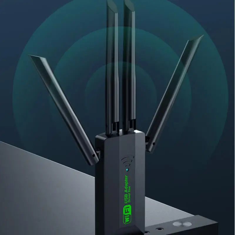 Original 4 Antennas 1200Mbps WiFi USB 3.0 Adapter 2.4G/5GHZ Dual Band WiFi Dongle Wireless Network Card 802.11AC For Win 10/11