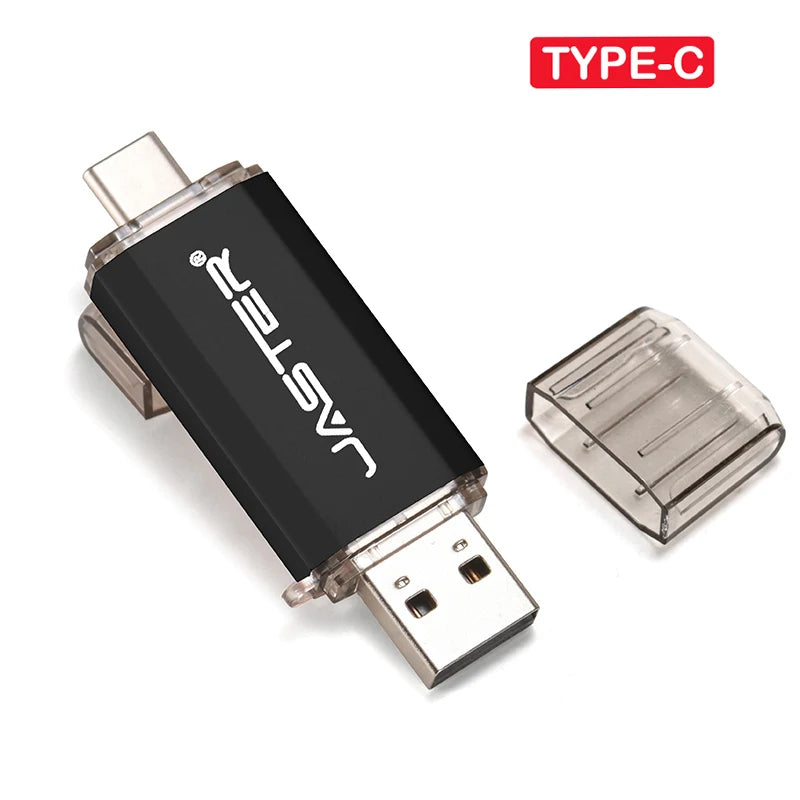 JASTER USB Flash Drive OTG Type C 2 IN 1 USB 2.0 Micro USB Pen Drive 128GB 64GB 32GB 16GB 32GB 8GB 4GB 128M Pendrive Flash Drive