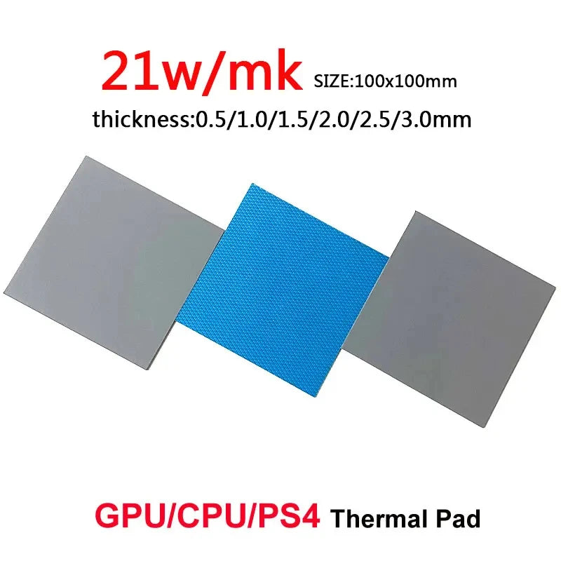 Ldpcsj 24W/Mk Gpu Cpu Thermal Pad Radiator Cooling Conductive Silicone Pad 80X4 0/100X100Mm High Quality Thermal Pad Heat Insulation