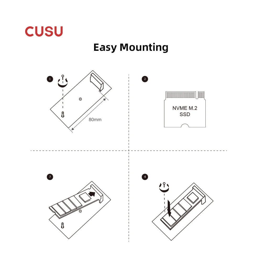CUSU M2 SSD 256GB 512GB 1TB 2TB SSD NVMe PCIe3.0x4 M.2 2280 TLC Internal Solid State Drive for laptop Desktop