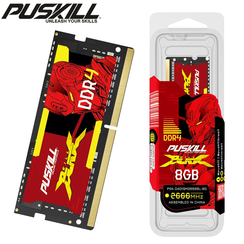 PUSKILL DDR4 Notebook Ram DDR3L 32GB 16GB 8GB 4GB 1.2V  3200MHz 2666MHz 2400MHz 1.35V 1600MHz 1333MHz  Sodimm Laptop Memory