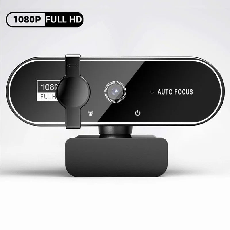 1080P Full HD Webcam with Built-in Microphone - USB Autofocus Camera for PC Laptop Ideal for Video Recording Conferencing