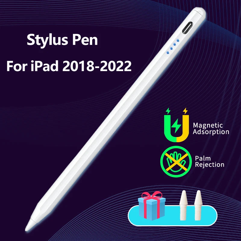 Stylus Pen for iPad 2018-2022 Fast Charge For iPad Pencil Palm Rejection with Power Display Led Indicators
