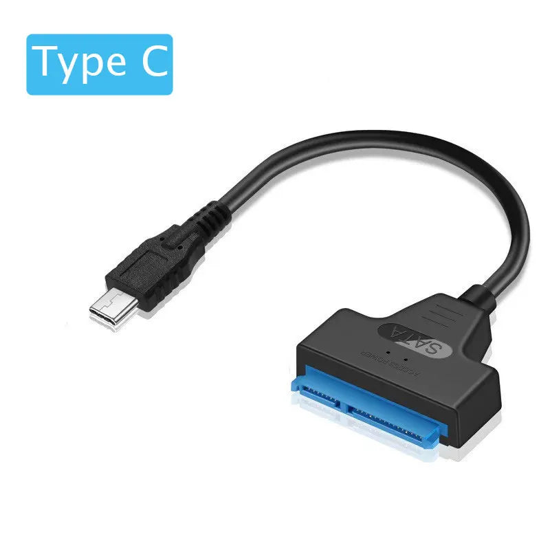 New Sata to usb 3.0/2.0 Type c Cable Support 2.5 Inches External HDD SSD Hard Drive Adapter Cable Computer Connector Converter