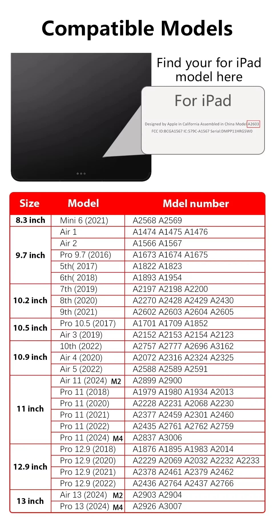 For 2025 iPad A16 Case iPad 11th Generation 11th Air7 6 9th Cover Gen iPad Pro11 4 5 10.9in 12.9 M2 M3 M4 Pencil Holder Case