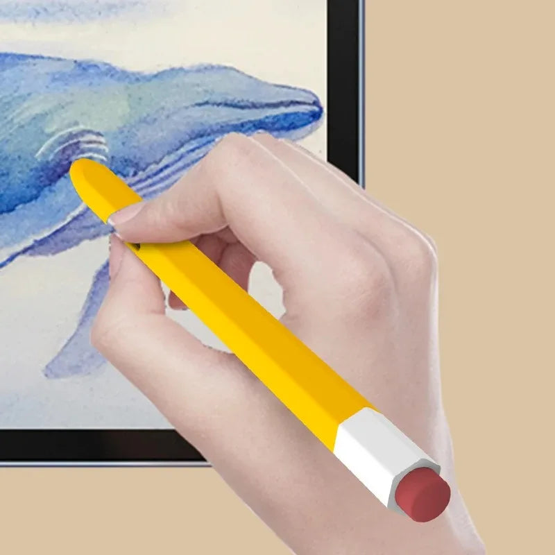 Silicone Pencil Case Tablet Touch Stylus Pen Cover Solid Colour for Samsung Galaxy Tab S6 Lite S7 FE S8 Ultra S9 Plus