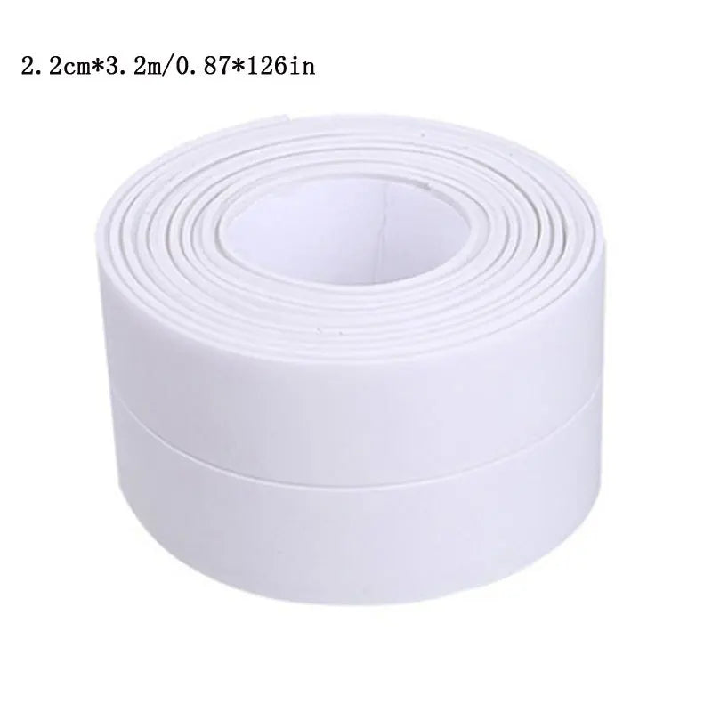 PVC Sealing Strip Tape Bathroom Bath Toilet Caulk Tape Self Adhesive Waterproof Mildew Proof Tapes For Kitchen Sink Wall Corner