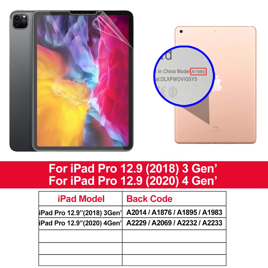 iPad Screen Protectors Paper Feel for IPad 11th A16 Pro Air 13 11 M3 M2 M4 2025 12.9 " 9 8 7 6 5 4 10 Gen Mini 7 6 5 4 3 2 1