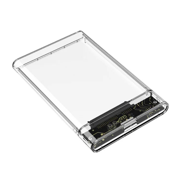New Transparent Portable Hard Drive Case For 2.5-inch SATA HDD/SSD USB 3.0 External Reader for Desktops and Laptops