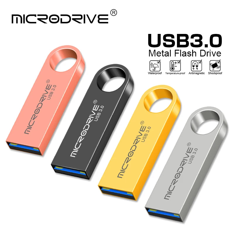 metal USB 3.0 Flash Drive 128gb 256GB 512GB flash disk New arrival Pendrive 32gb 64gb USB Flash USB Disk memory stick