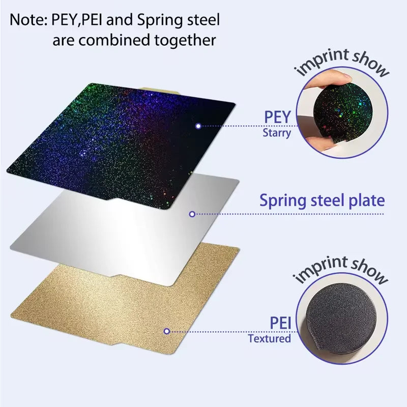 Bambu Lab Build Plate X1carbon PEI Plate smooth bamboo plate lab 257x257mm build plate A1 X1 For bambu lab P1S P1P smooth pei