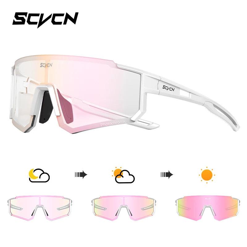 SCVCN new Outdoor Cycling Sunglasses Men MTB Bike Glasses  Sports Mountain Climbing fishing Women Bicycle Cycling UV400 Goggles