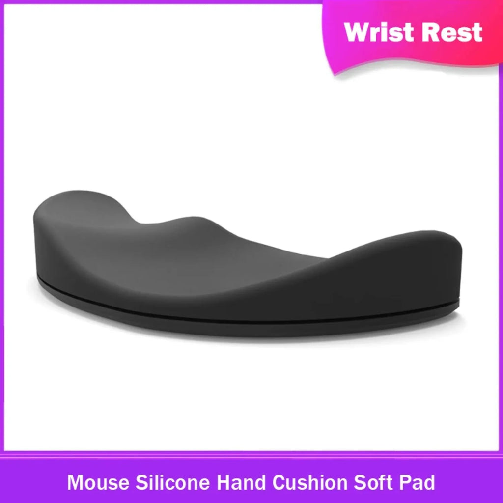 Mouse Wrist Rest Silicone Hand Cushion Soft Pad Palm Support Moves With Wrist Business Office Computer Game Durable Armrest