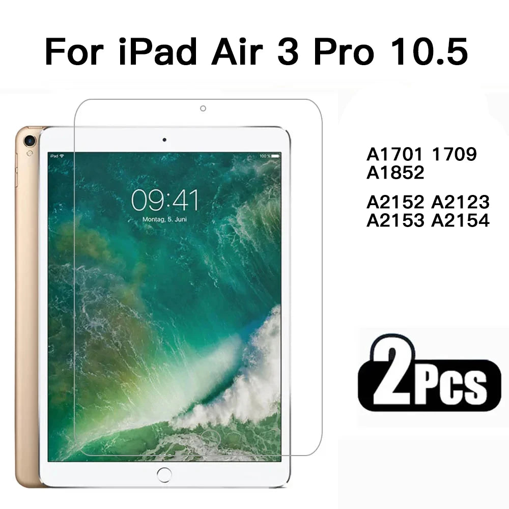 2pcs Tempered Glass Screen Protector for iPad Pro 12.9 11 air4 5 10.9 mini6 4 5 1 2 3 5th 6th 7th 8th 9th 10.2 10.5 9.7 2015
