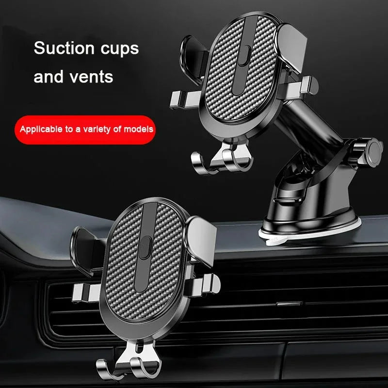 Car Phone Holder Sucker for Dashboard Vent Mobile Car Holder Gravity Clamp For iPhone 15 14 13 Pro Max X Xiaomi Huawei Samsung