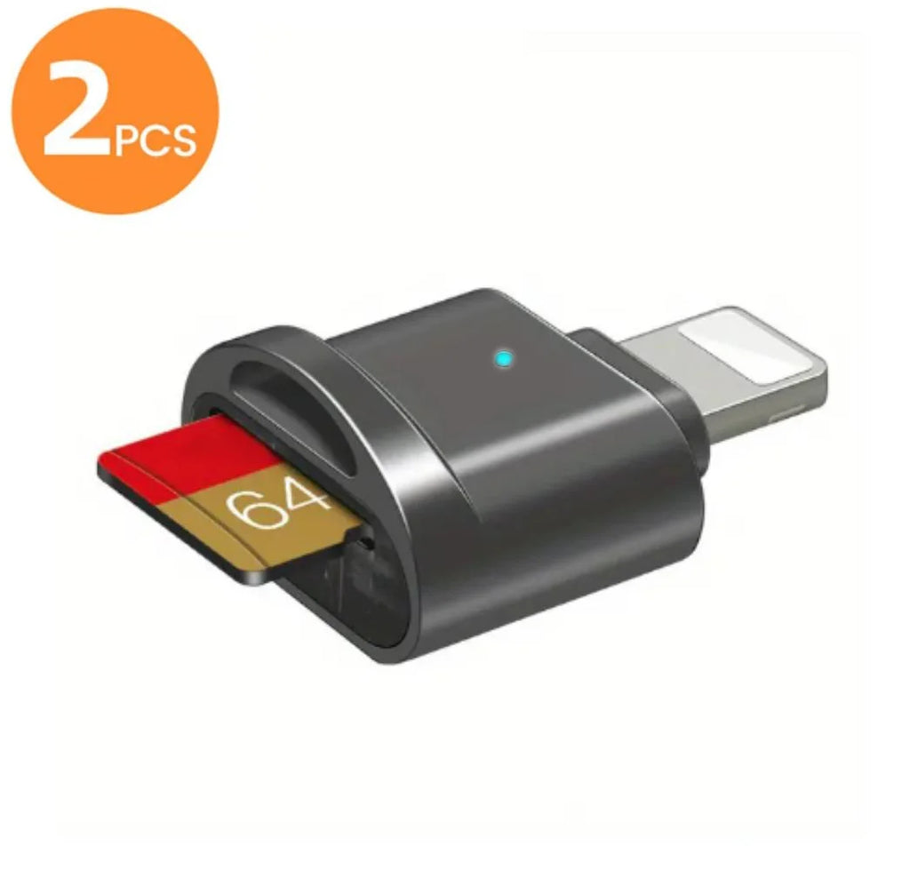Lightning MINI SD TF Card Apple CardReader Suitable For iPhone iPadConnectionExternal ExpansionMemoryCard OTG StorageCardAdapter