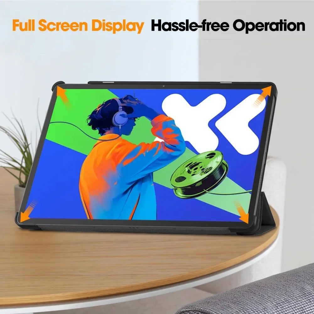 For Xiaoxin Pad Pro 12.7 2025 Tri-Folding Stand Smart Tablet Case for Lenovo XiaoxinPad Xiaoxin Pad Pro 12.7 2025 Cover funda