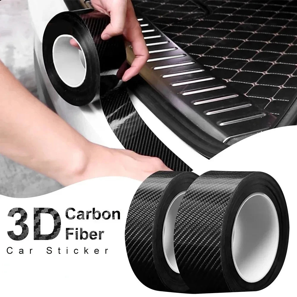 Super gloss black carbon fiber tape sticker Car sticker tape Waterproof film adhesive sealant DIY decal car motorcycle accessori
