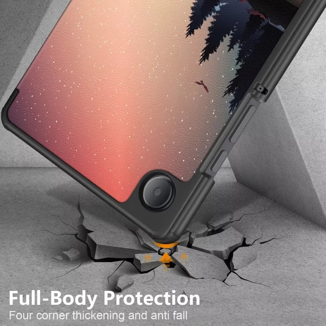 For Samsung Galaxy Tab A9 2023 Case 8.7 inch Magnetic Tri-Folding PU Leather Stand Cover for Galaxy Tab A9 SM-X110 X115 Tablet