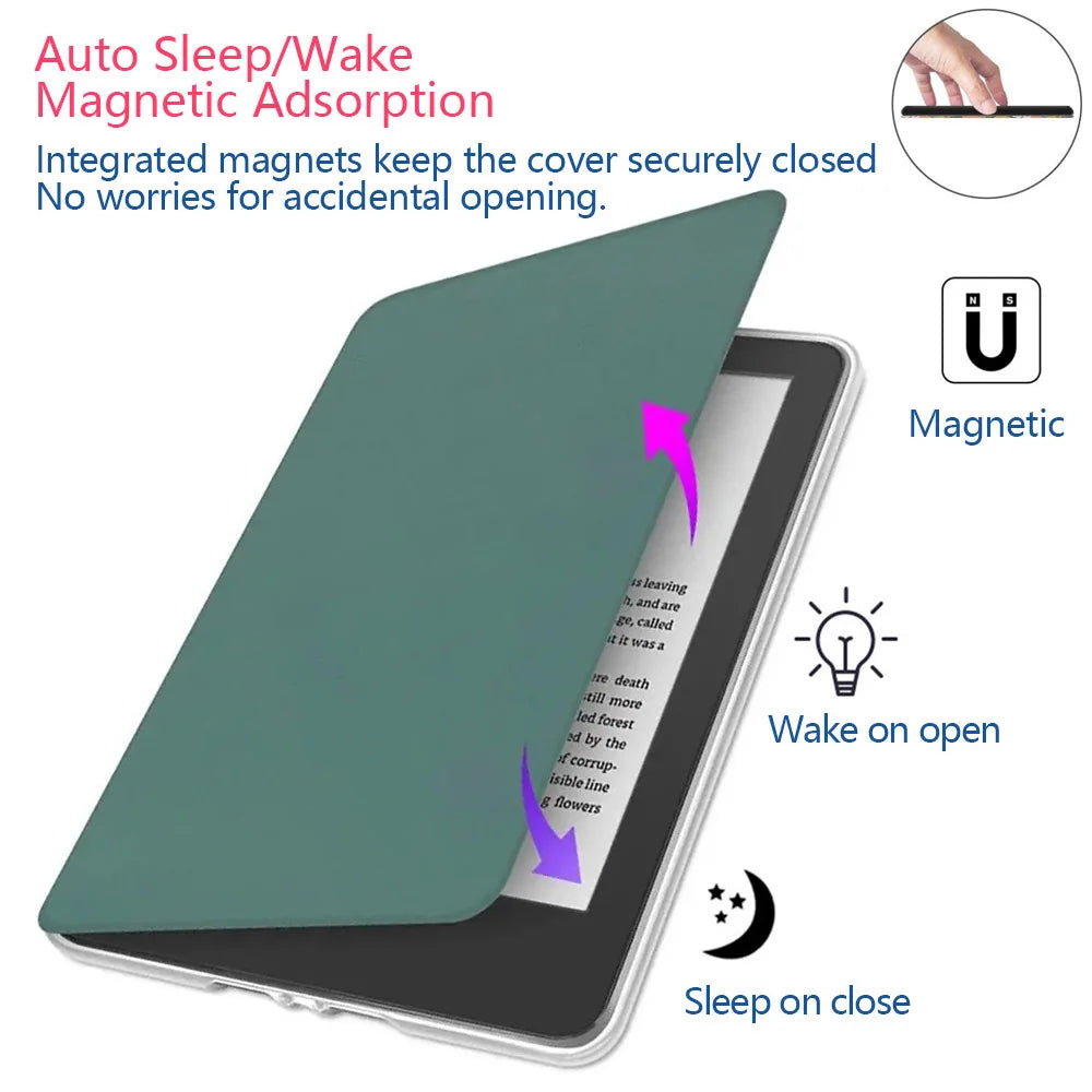 Acrylic Case for Kindle Paperwhite Colorsoft 2024 2022 2021 2 3 6 10th 11th 12th Generation 6 6.8 7 Inch Protective Cover Pouch