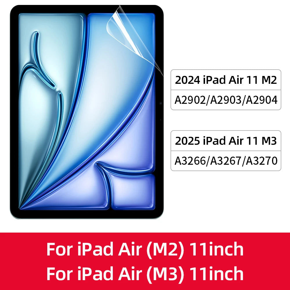 iPad Screen Protectors Paper Feel for IPad 11th A16 Pro Air 13 11 M3 M2 M4 2025 12.9 " 9 8 7 6 5 4 10 Gen Mini 7 6 5 4 3 2 1